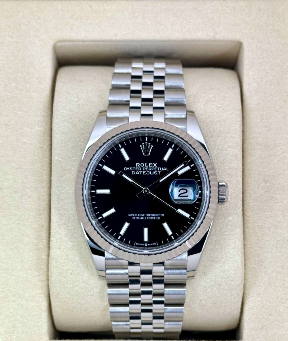 NEW 2026 Rolex Datejust 36mm 126234 Stainless Steel Jubilee Black Dial