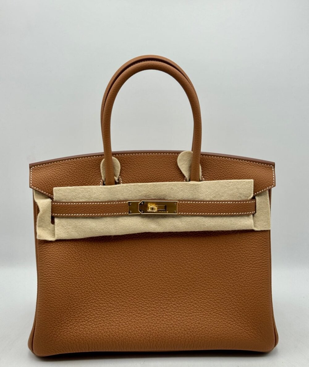 NEW Hermès Birkin 30 Handbag Togo Gold Hardware GHW Handbag