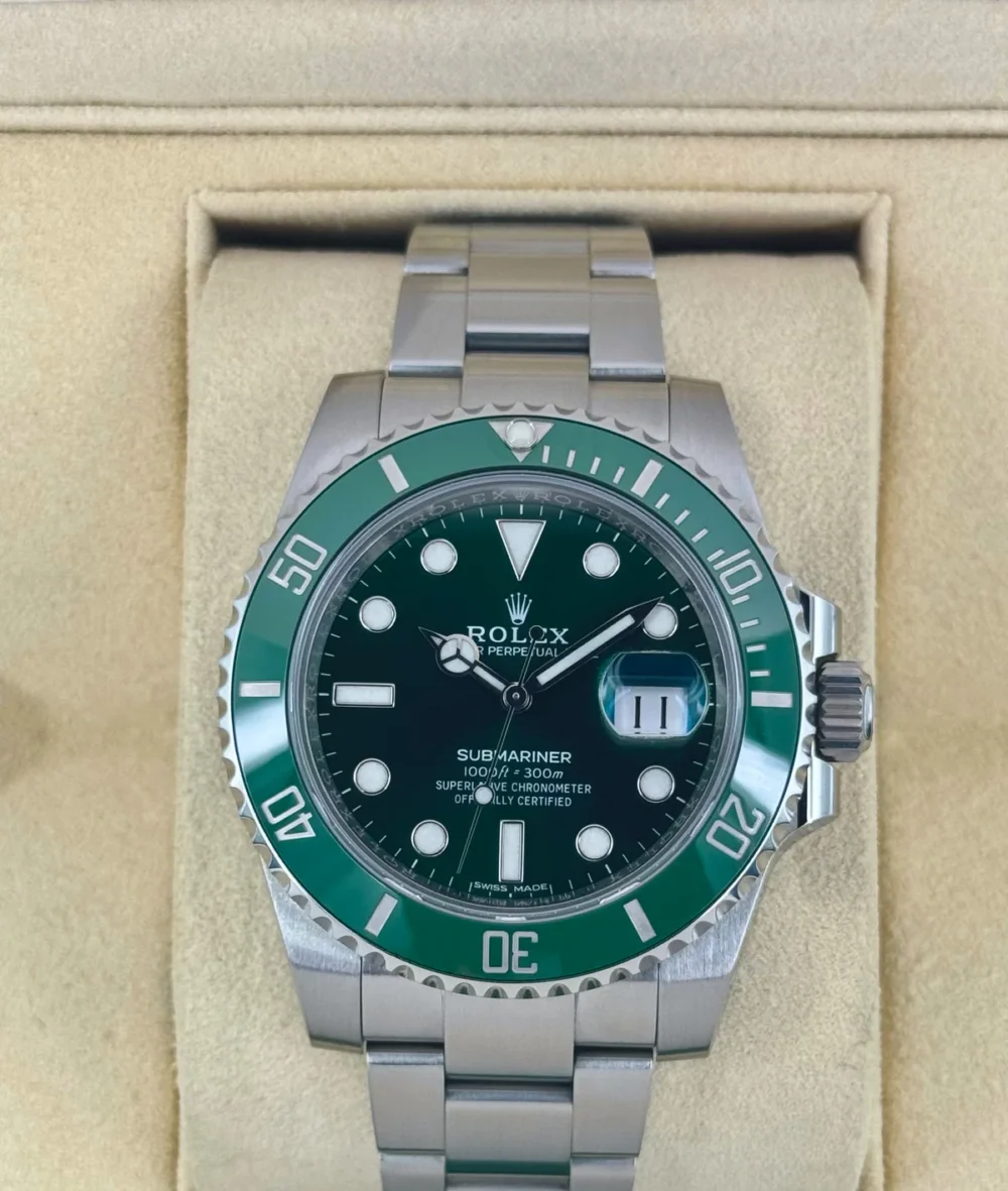 2017 Rolex Submariner "Hulk" 40mm 116610LV Green Dial
