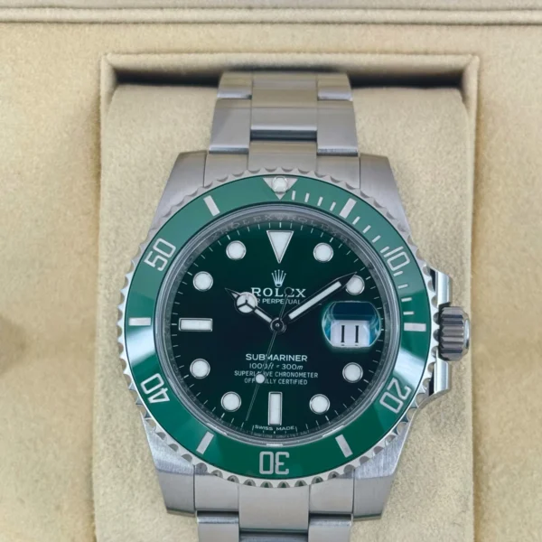 2017 Rolex Submariner "Hulk" 40mm 116610LV Green Dial