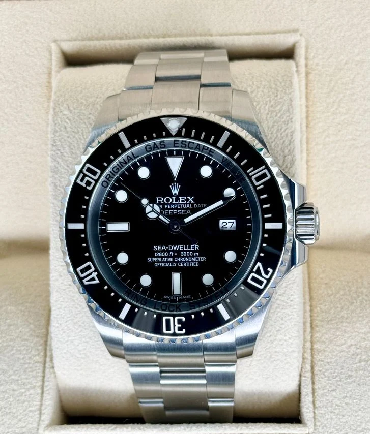 2015 Rolex Deepsea 44mm 116660 Stainless Steel Black Dial