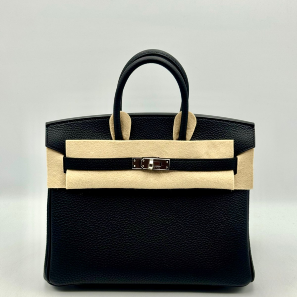 NEW 2026 Hermès Birkin 25 Handbag Togo Palladium Hardware Noir (Black)