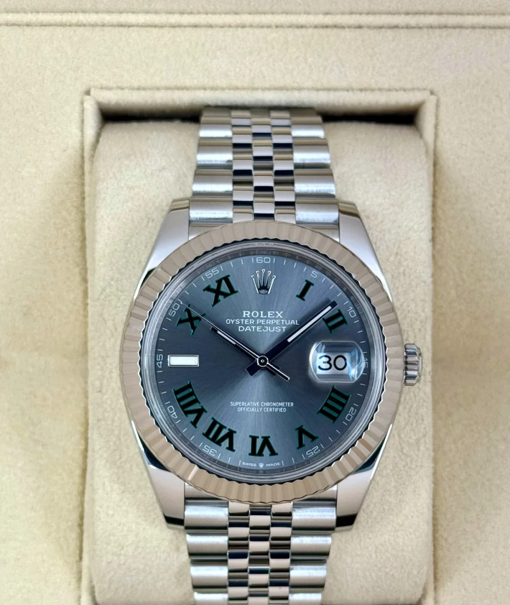 2023 Rolex Datejust 41mm 126334 Jubilee Wimbledon Dial