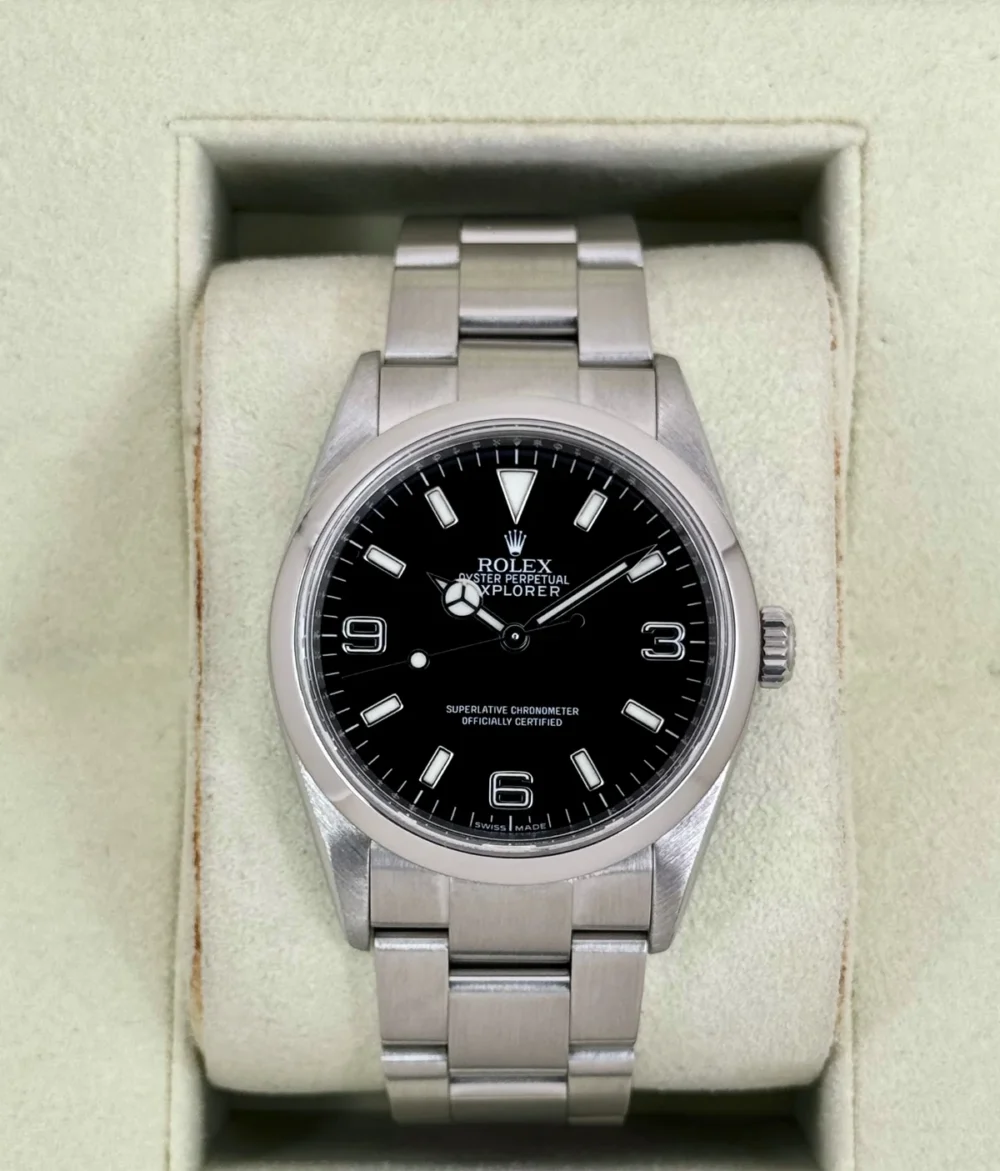 2013 Rolex Explorer 36mm 114270 Stainless Steel Black Dial