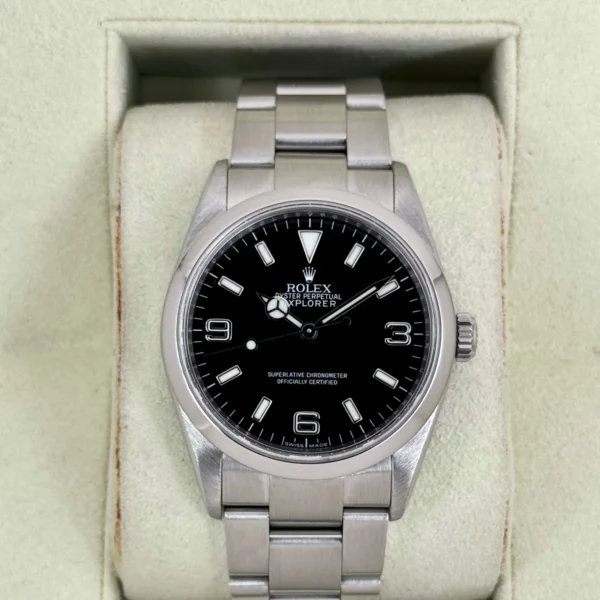 2013 Rolex Explorer 36mm 114270 Stainless Steel Black Dial