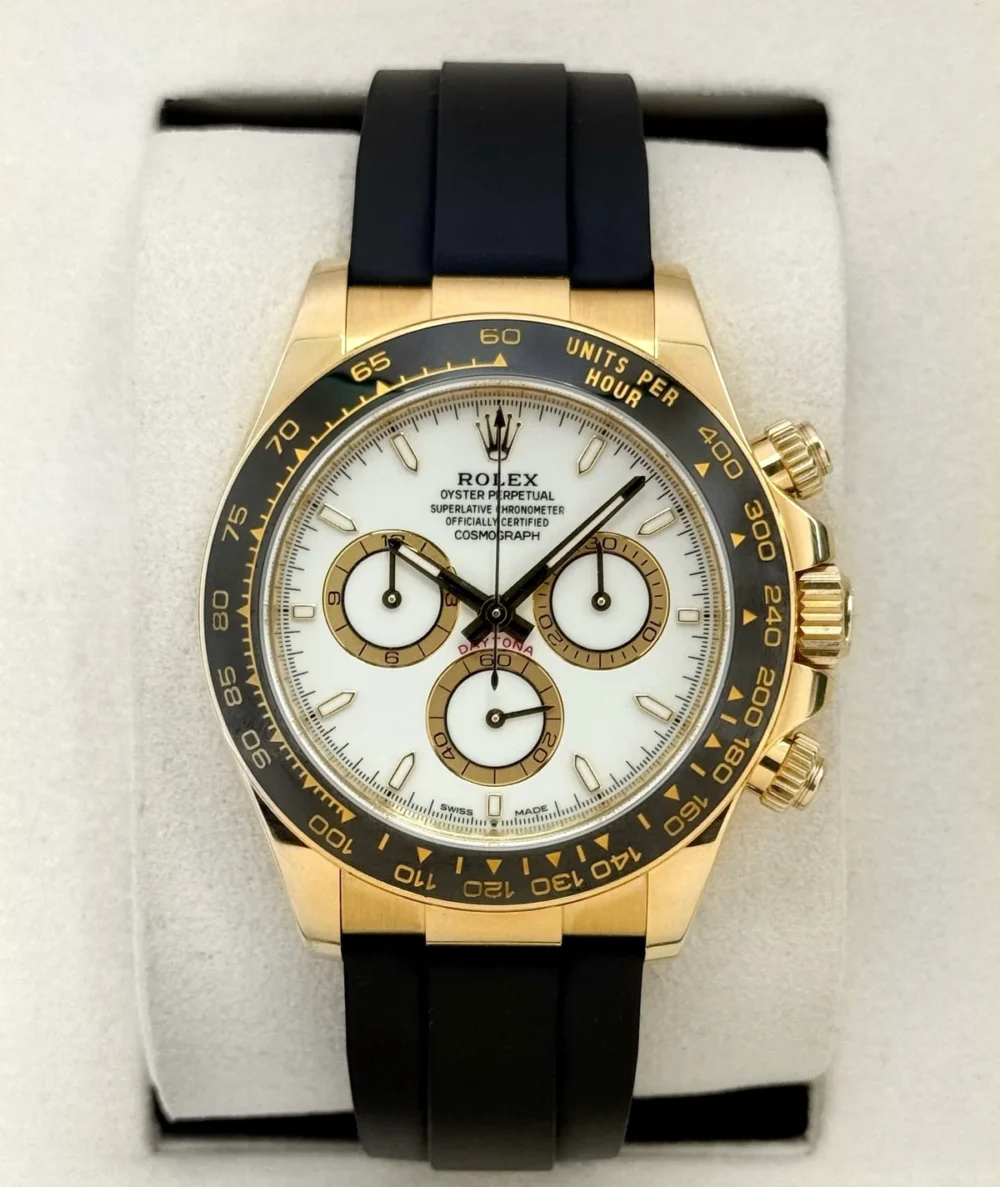 2025 Rolex Daytona 40mm 126518LN Yellow Gold White Dial