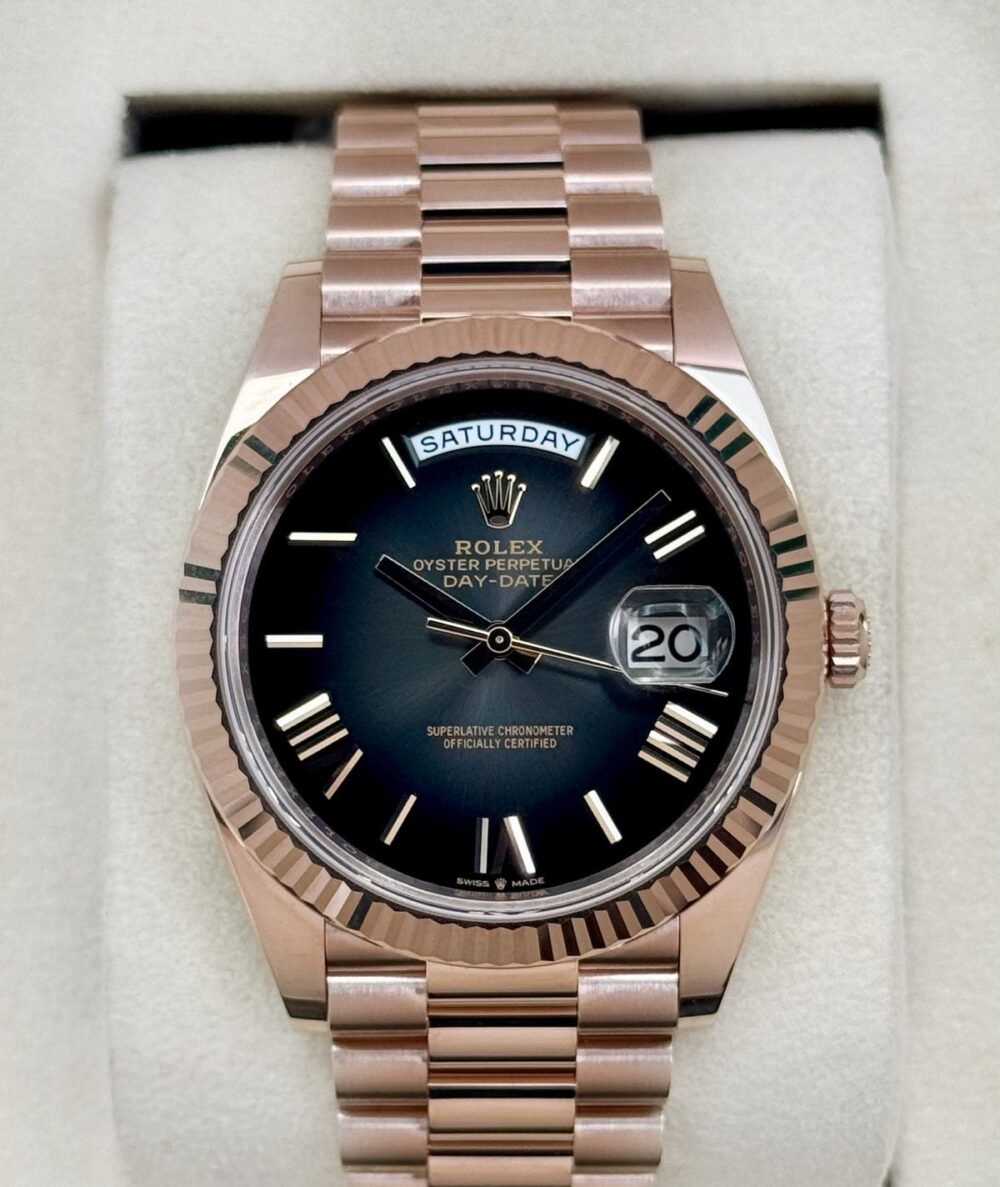 NEW 2025 Rolex Day-Date 40mm 228235 Presidential Slate Ombre Dial