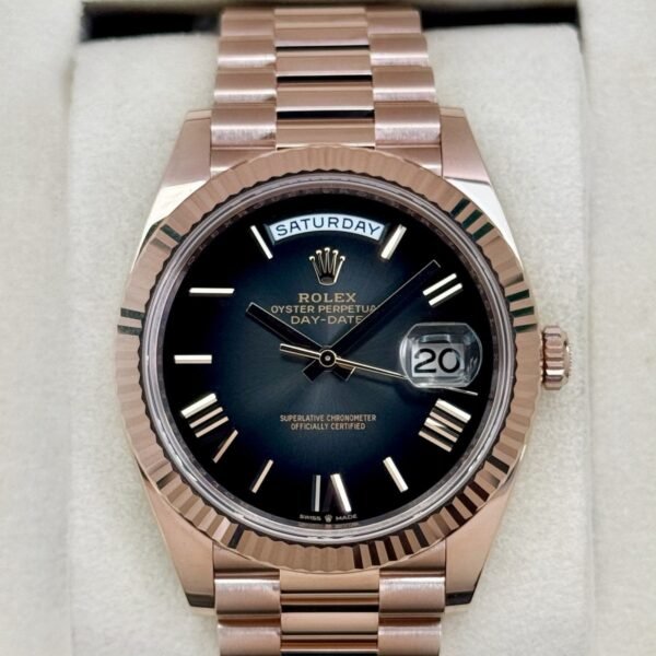 NEW 2025 Rolex Day-Date 40mm 228235 Presidential Slate Ombre Dial