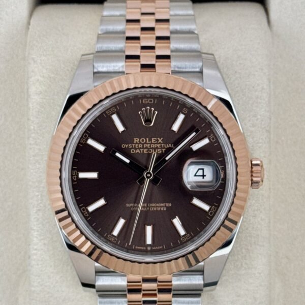 2025 Rolex Datejust 41mm 126331 Two-Tone Jubilee Chocolate Dial