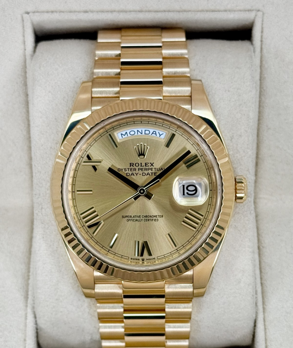 2018 Rolex Day-Date 40mm 228238 Presidential Champagne Dial