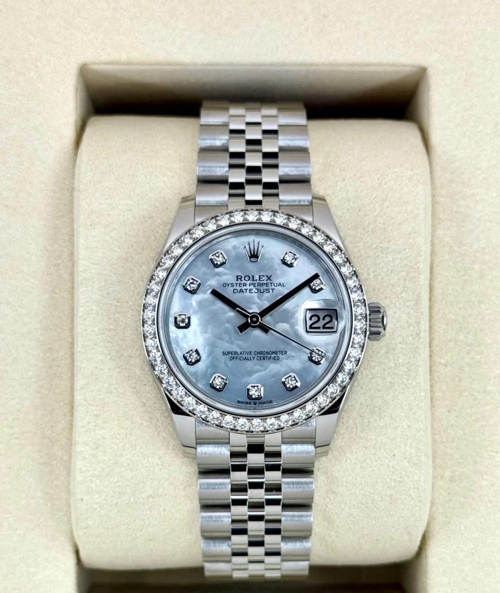 NEW 2025 Rolex Lady Datejust 31mm 278384RBR Jubilee MOP Diamond Dial