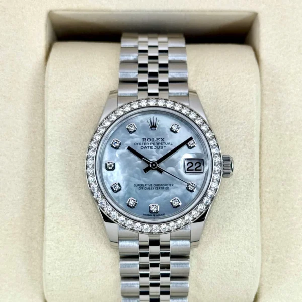 NEW 2025 Rolex Lady Datejust 31mm 278384RBR Jubilee MOP Diamond Dial