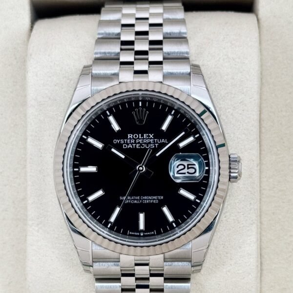 NEW 2026 Rolex Datejust 36mm 126234 Stainless Steel Jubilee Black Dial (STICKERED)