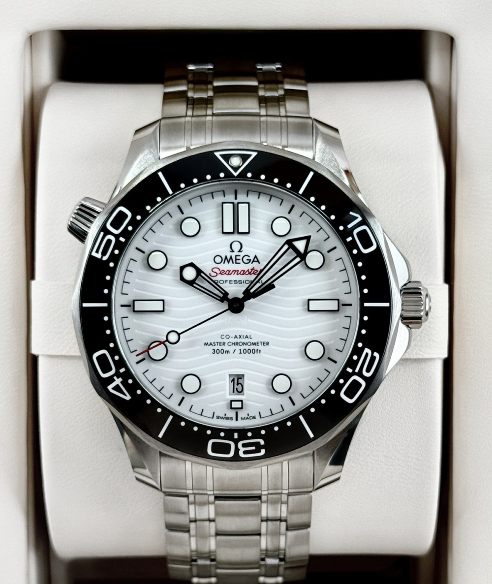 NEW 2026 Omega Seamaster 42mm 210.30.42.20.04.001 Stainless Steel White Dial