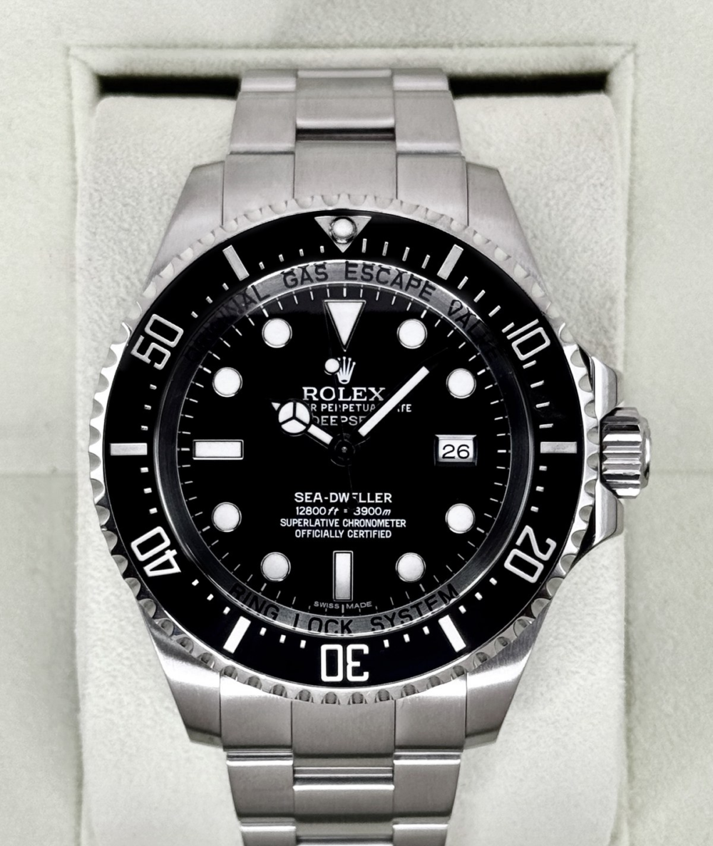 2015 Rolex Deepsea 44mm 116660 Stainless Steel Black Dial