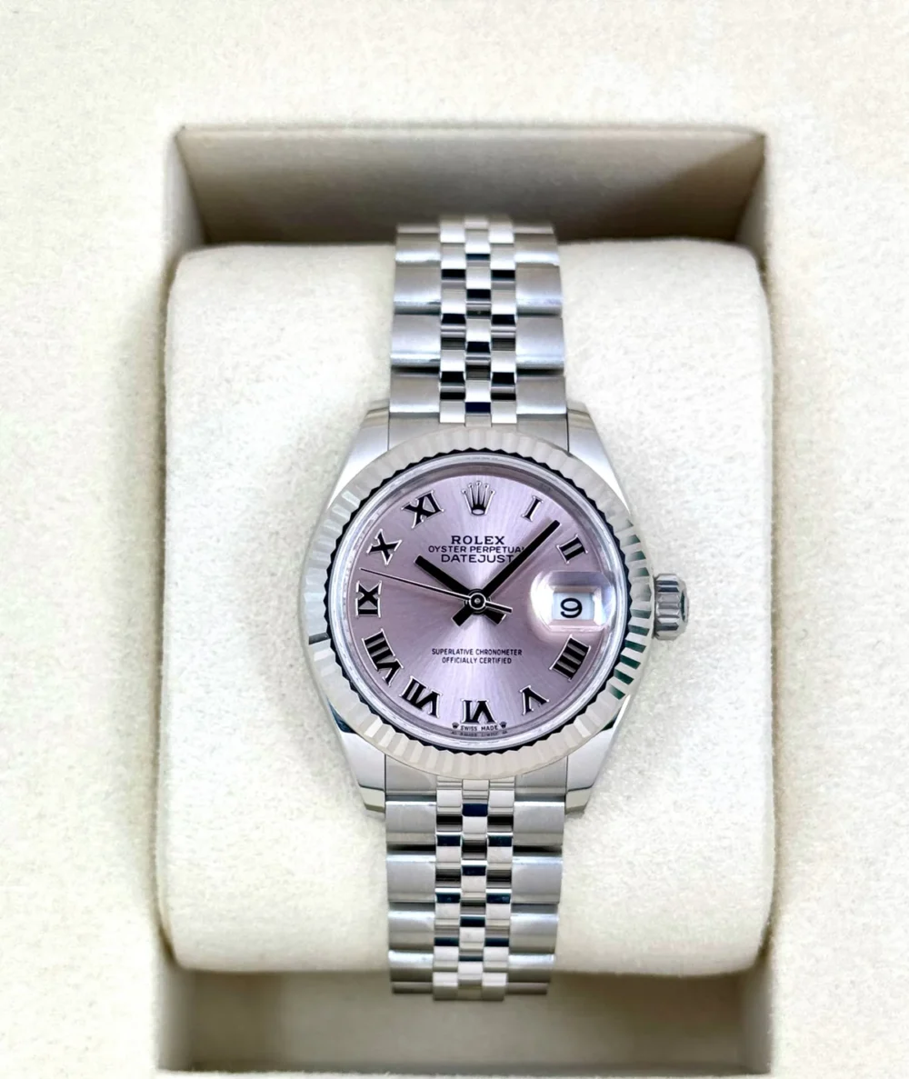 NEW 2025 Rolex Lady Datejust 28mm 279174 Stainless Steel Jubilee Pink Dial