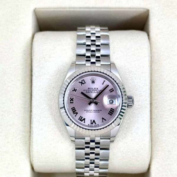 NEW 2025 Rolex Lady Datejust 28mm 279174 Stainless Steel Jubilee Pink Dial