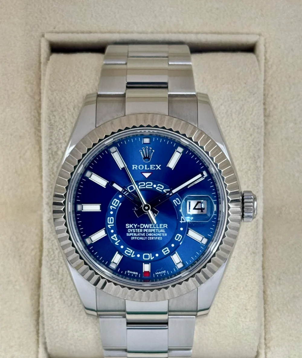 2023 Rolex Sky-Dweller 42mm 326934 Oyster Blue Dial