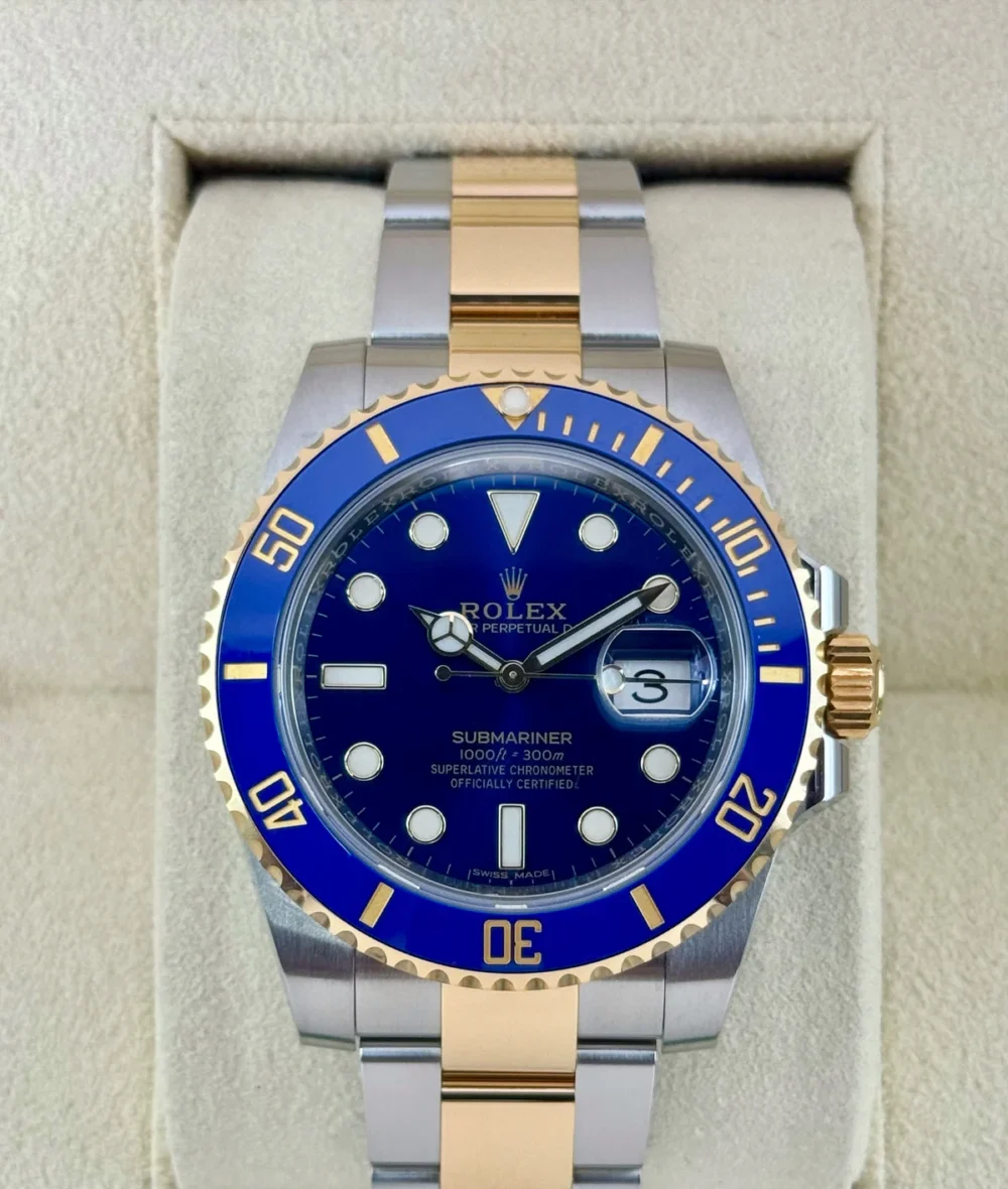2017 Rolex Submariner "Bluesy" 40mm 116613LB Two-Tone Blue Dial