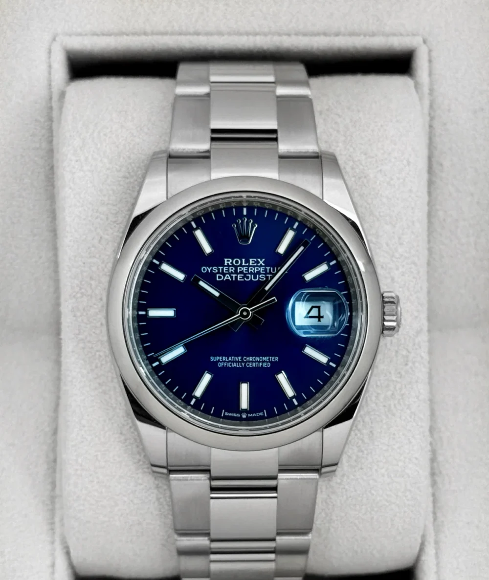 NEW 2025 Rolex Datejust 36mm 126200 Stainless Steel Oyster Blue Dial