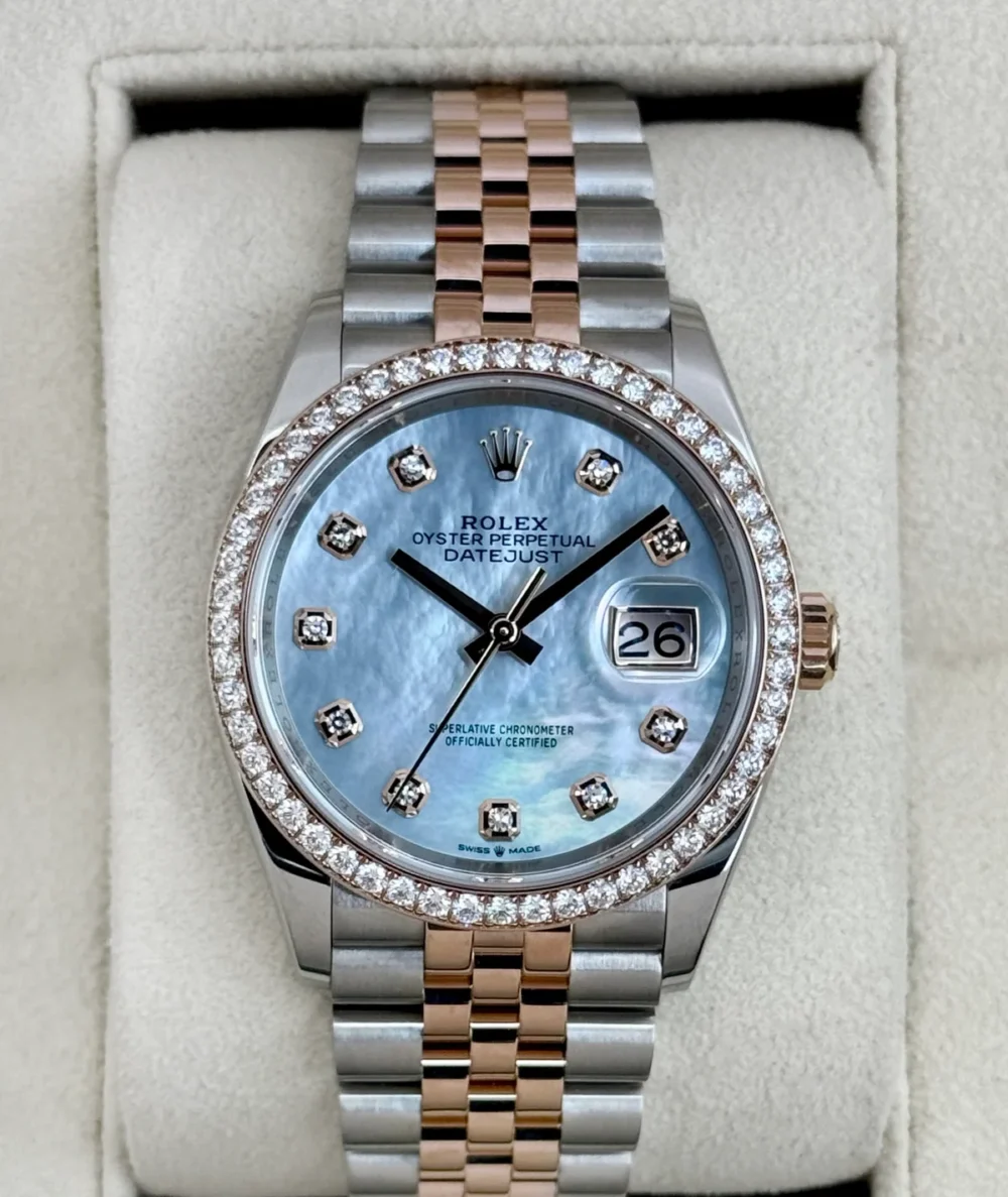 2024 Rolex Datejust 36mm 126281RBR Two-Tone Jubilee MOP Diamond Dial