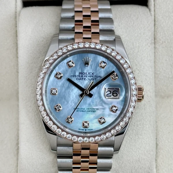 2024 Rolex Datejust 36mm 126281RBR Two-Tone Jubilee MOP Diamond Dial
