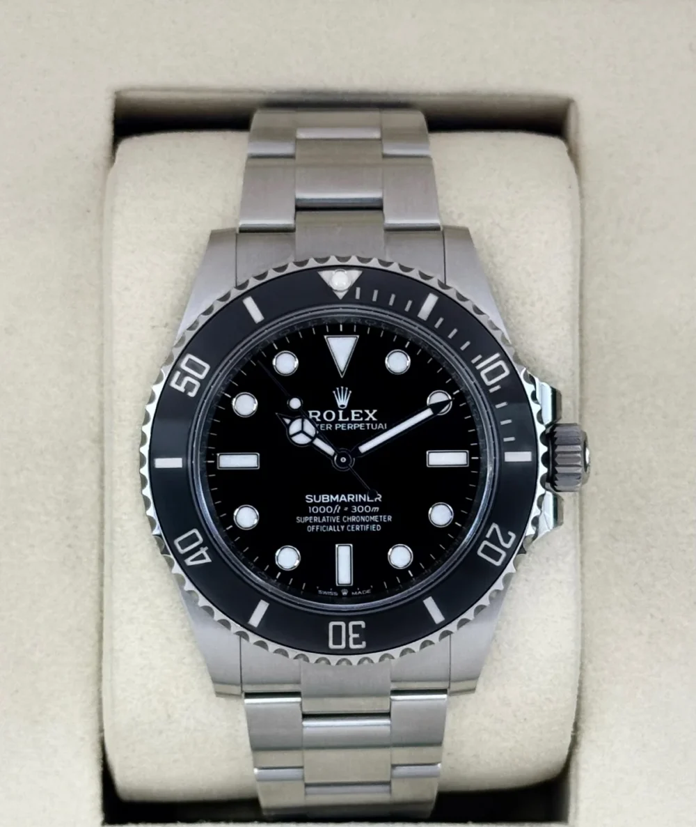 2025 Rolex Submariner 41mm 124060 Stainless Steel Black Dial