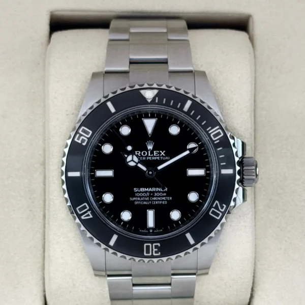 2025 Rolex Submariner 41mm 124060 Stainless Steel Black Dial