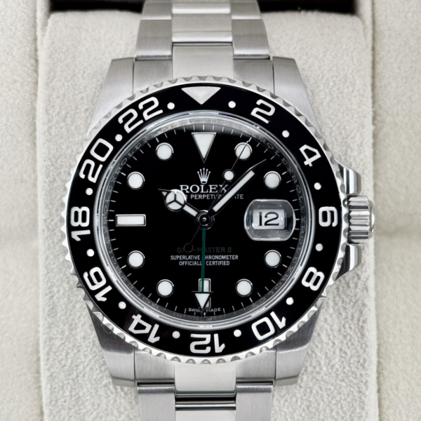 2016 Rolex GMT-Master II 40mm 116710LN Stainless Steel Black Dial