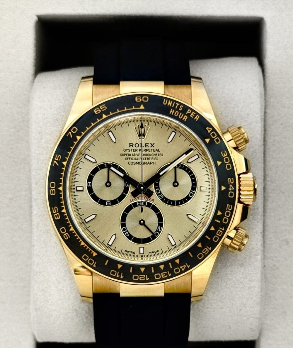 2025 Rolex Daytona "PIkachu" 40mm 126518LN Yellow Gold Oysterflex Champagne Dial