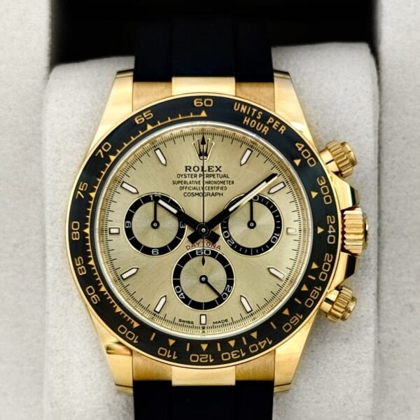 2025 Rolex Daytona "PIkachu" 40mm 126518LN Yellow Gold Oysterflex Champagne Dial