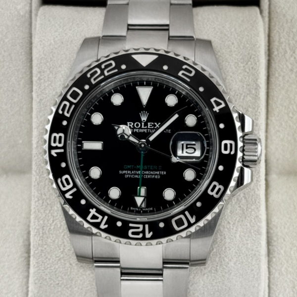 2018 Rolex GMT-Master II 40mm 116710LN Stainless Steel Black Dial