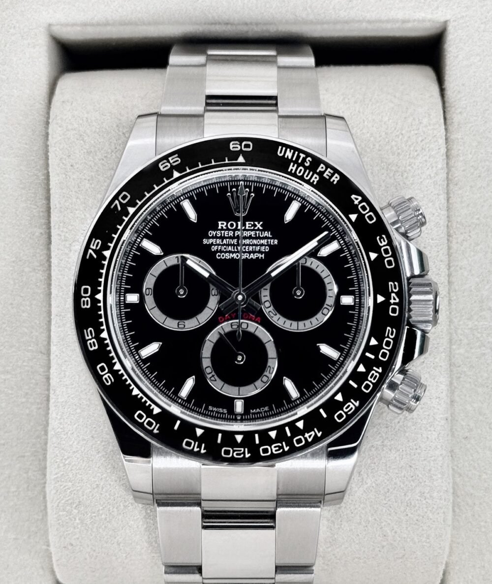 2025 Rolex Daytona 40mm 126500LN Stainless Steel Black Dial
