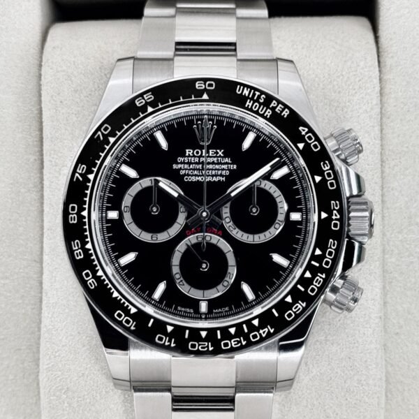 2025 Rolex Daytona 40mm 126500LN Stainless Steel Black Dial