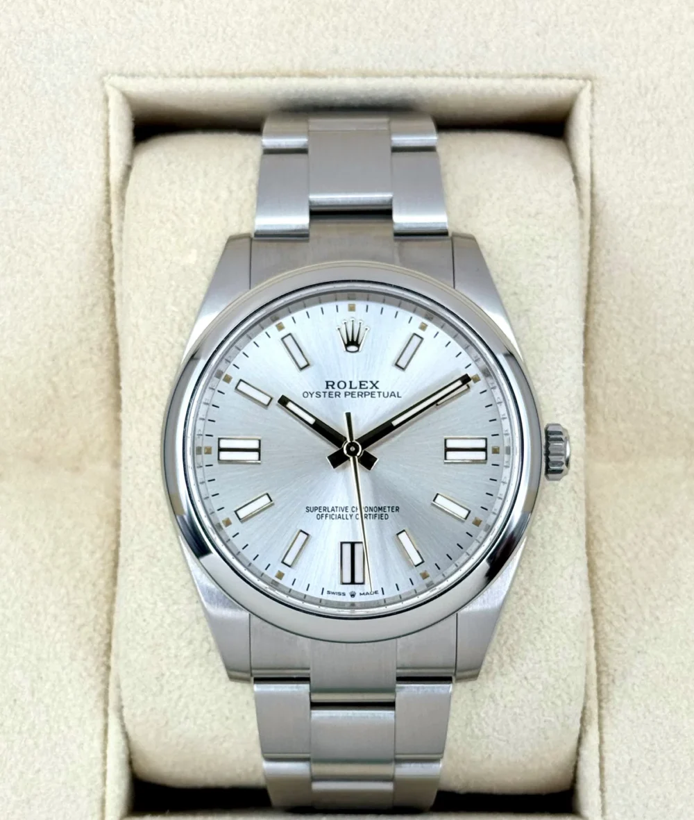 NEW 2025 Rolex Oyster Perpetual 41mm 124300 Silver Dial