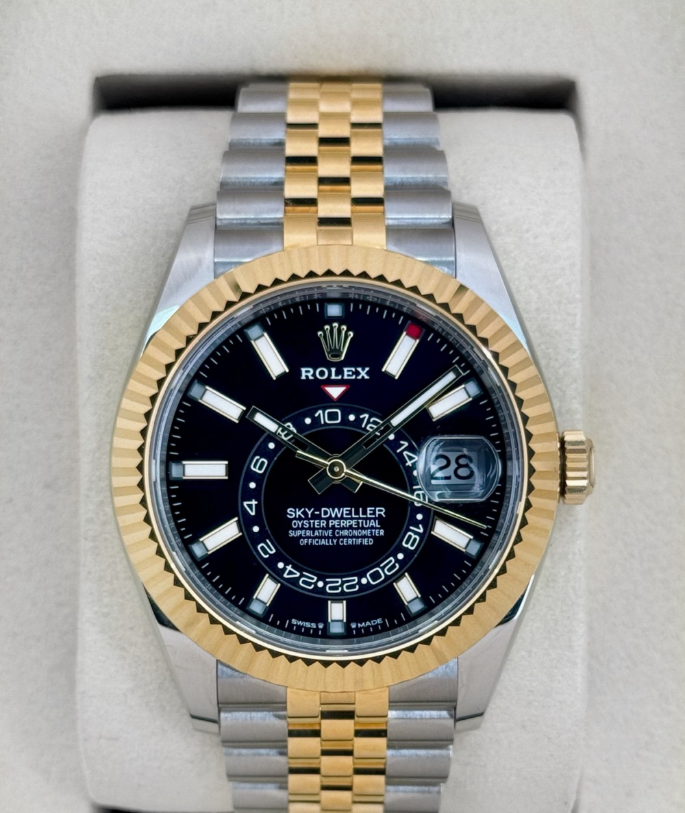 NEW 2026 Rolex Sky-Dweller 42mm 336933 Two-Tone Jubilee Black Dial
