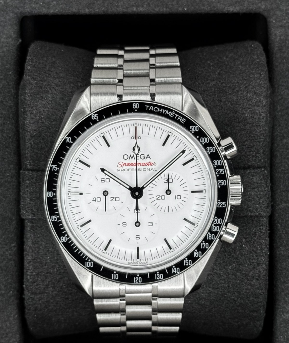NEW 2025 Omega Speedmaster Moonwatch Pro 310.30.42.50.04.001 42mm White Dial