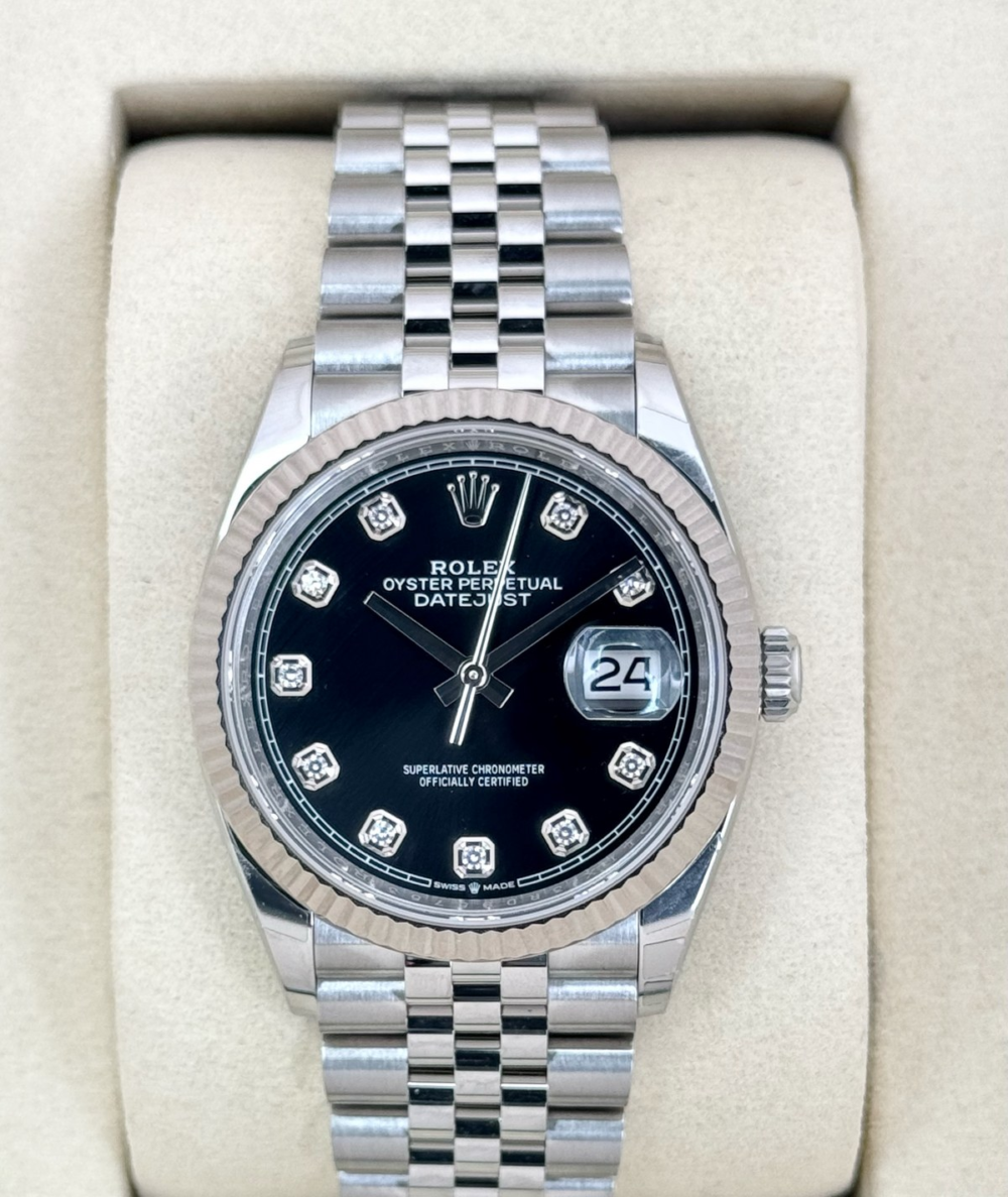 NEW 2026 Rolex Datejust 36mm 126234 Jubilee Black Diamond Dial