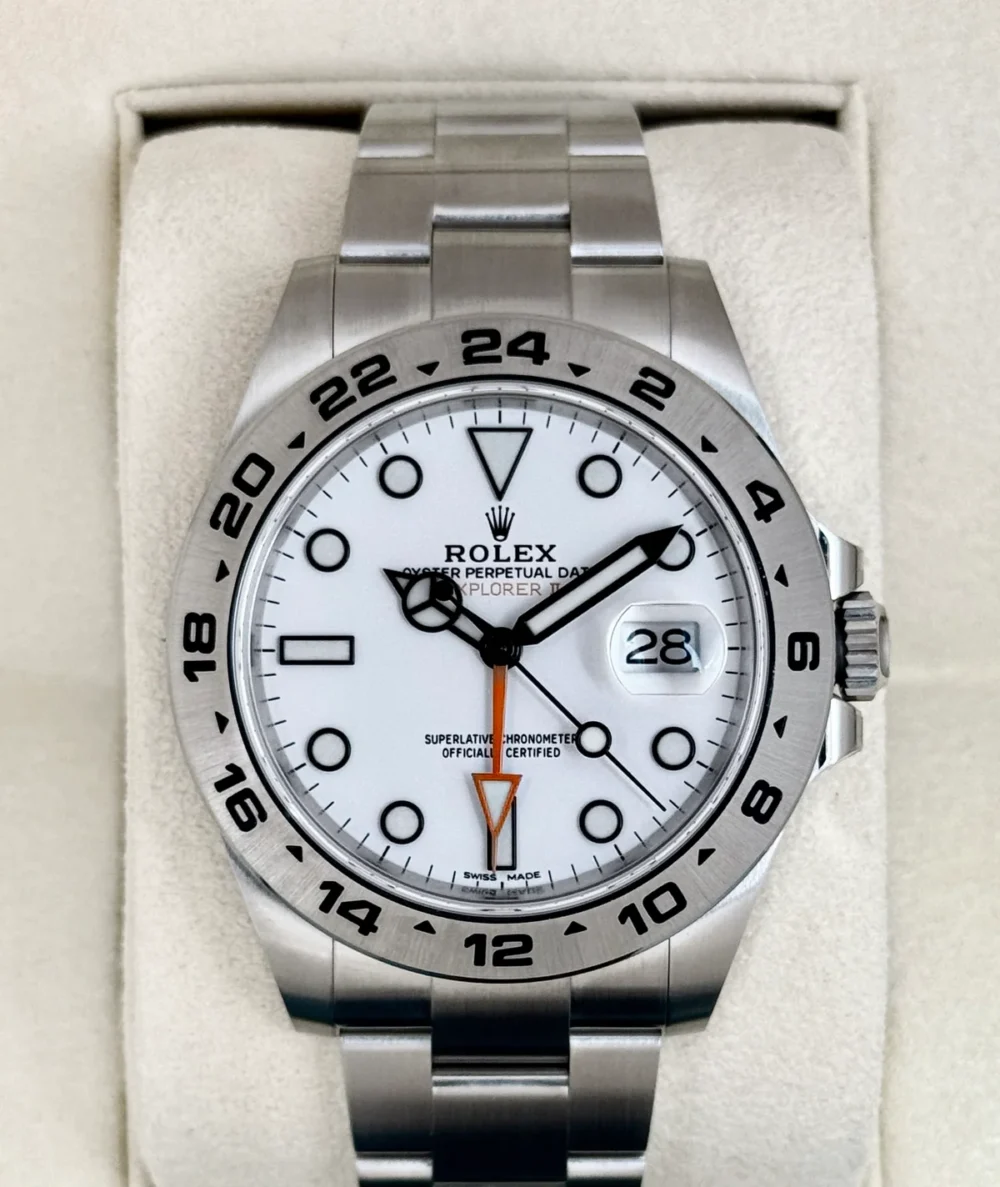 NEW OLD STOCK 2020 Rolex Explorer II 42mm 216570 Polar White Dial (STICKERED)