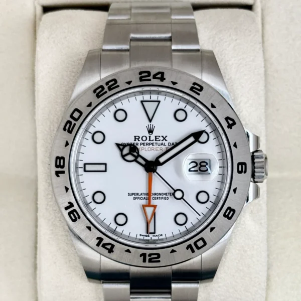 NEW OLD STOCK 2020 Rolex Explorer II 42mm 216570 Polar White Dial (STICKERED)