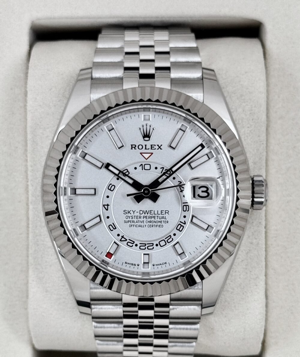 NEW 2026 Rolex Sky-Dweller 42mm 336934 Stainless Steel Jubilee White Dial