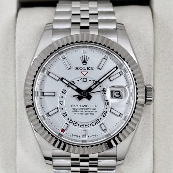 NEW 2026 Rolex Sky-Dweller 42mm 336934 Stainless Steel Jubilee White Dial