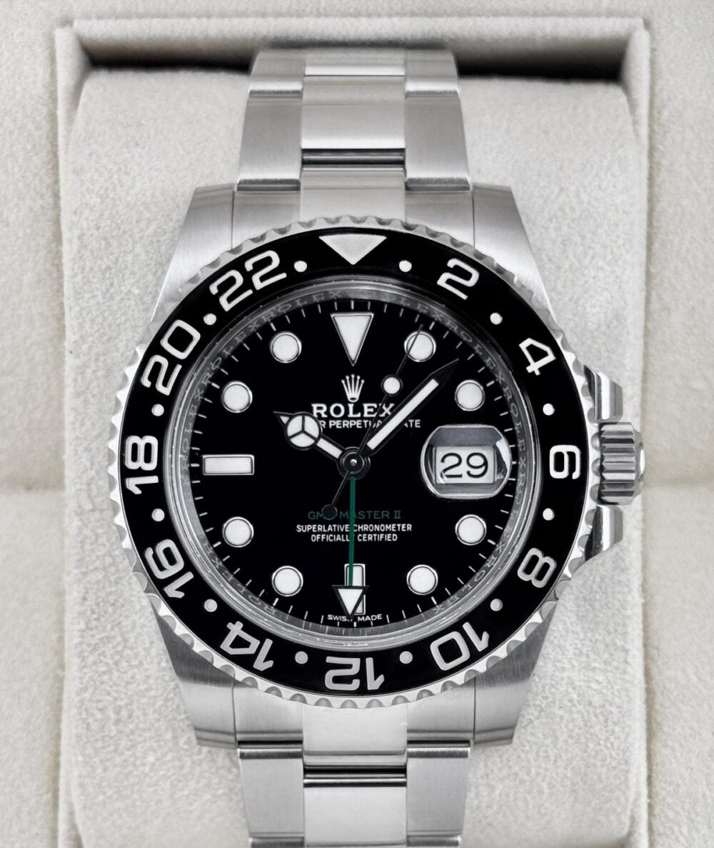 2019 Rolex GMT-Master II 40mm 116710LN Stainless Steel Black Dial