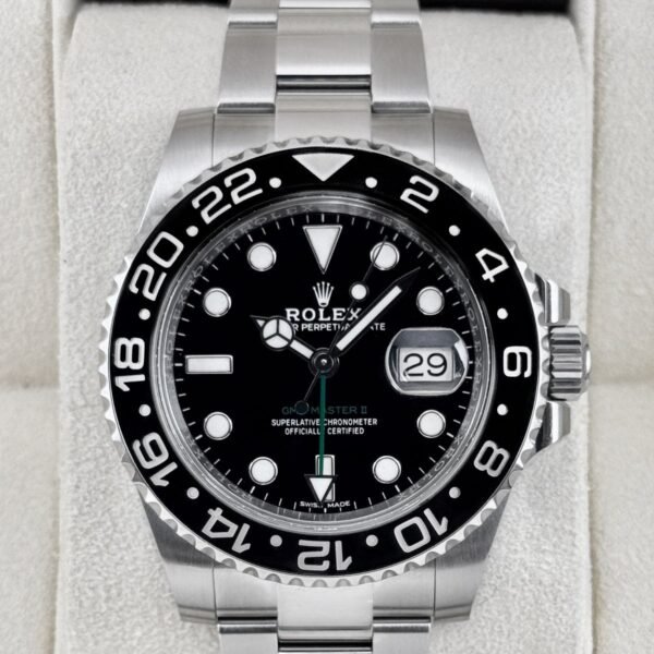 2019 Rolex GMT-Master II 40mm 116710LN Stainless Steel Black Dial