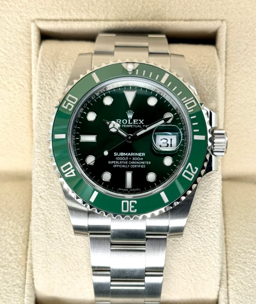 2018 Rolex Submariner “Hulk” 40mm 116610LV Green Dial