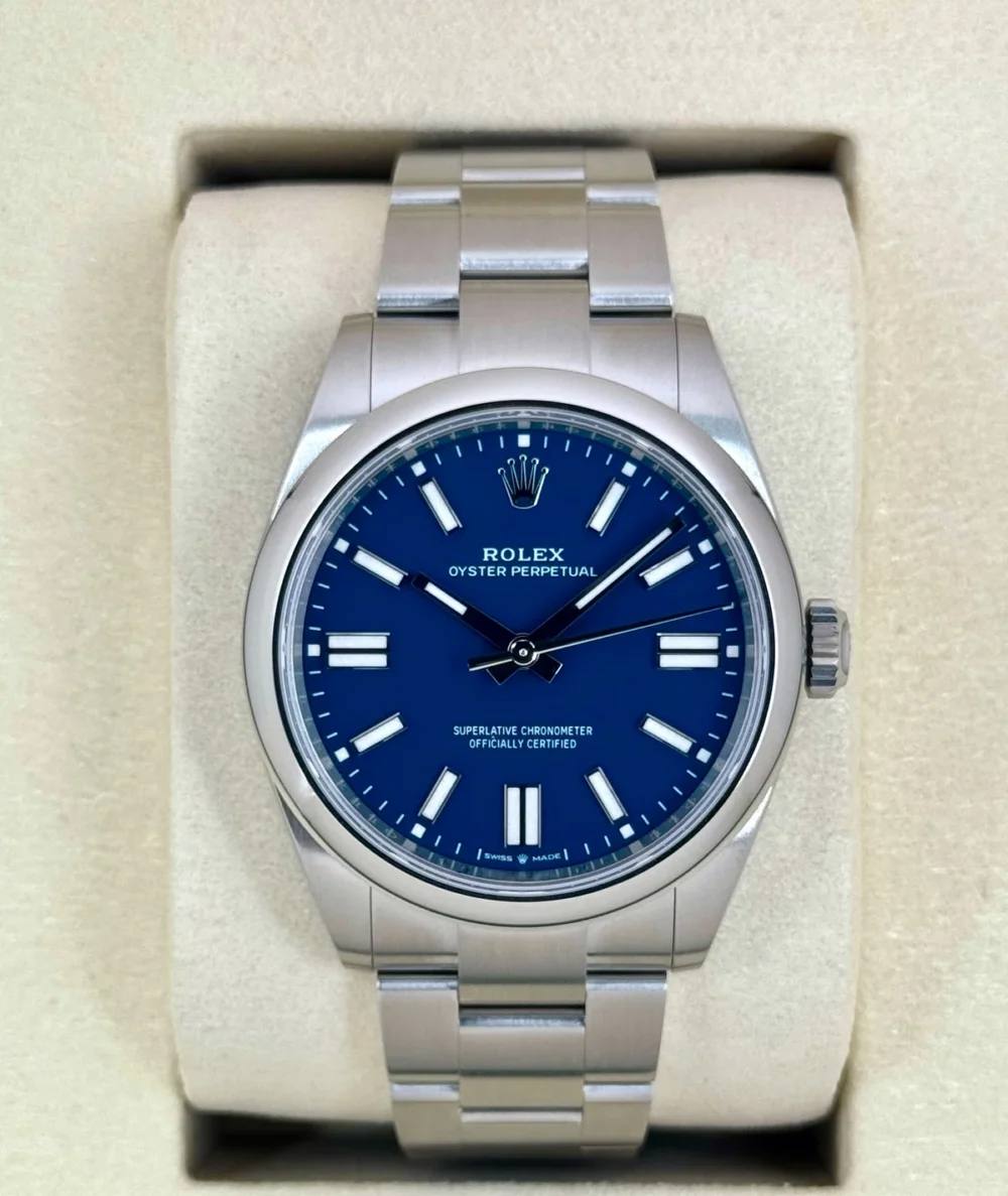 NEW 2025 Rolex Oyster Perpetual 41mm 134300 Med Blue Dial