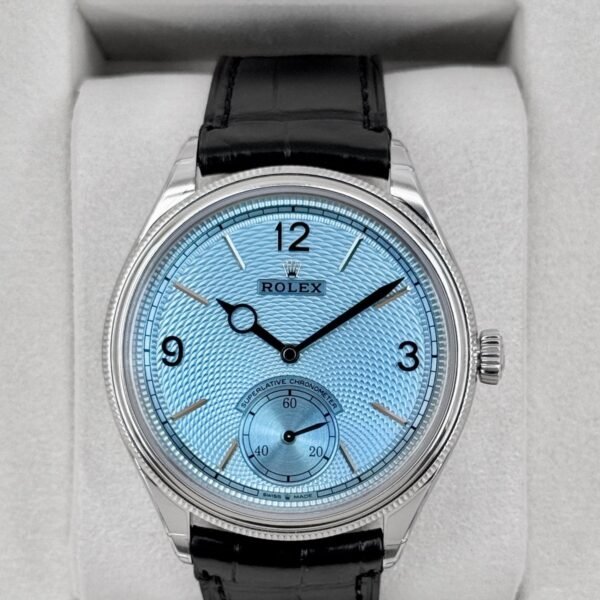 NEW 2026 Rolex 1908 39mm 52506 Platinum Ice Blue Dial (STICKERED)