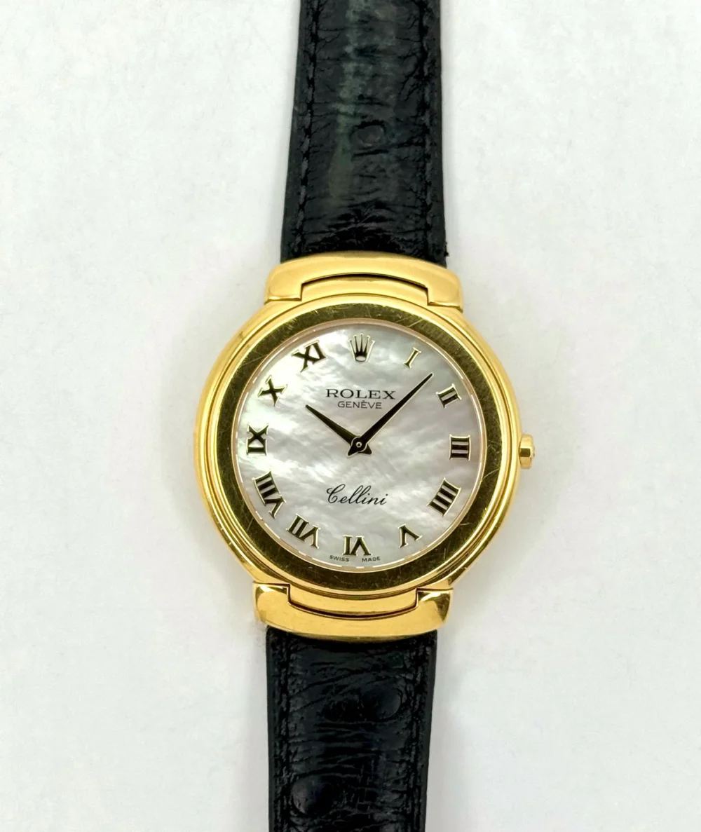 2006 Rolex Cellini 37mm 6623/8 18kt Yellow Gold Mother of Pearl Dial