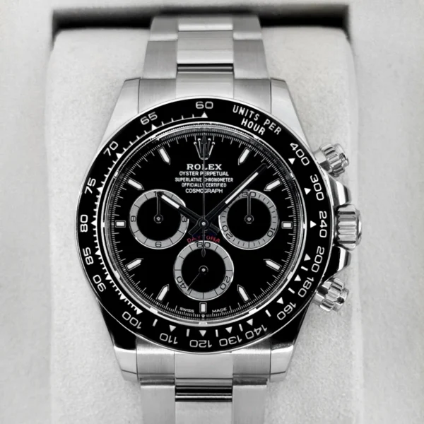 2025 Rolex Daytona 40mm 126500LN Stainless Steel Black Dial