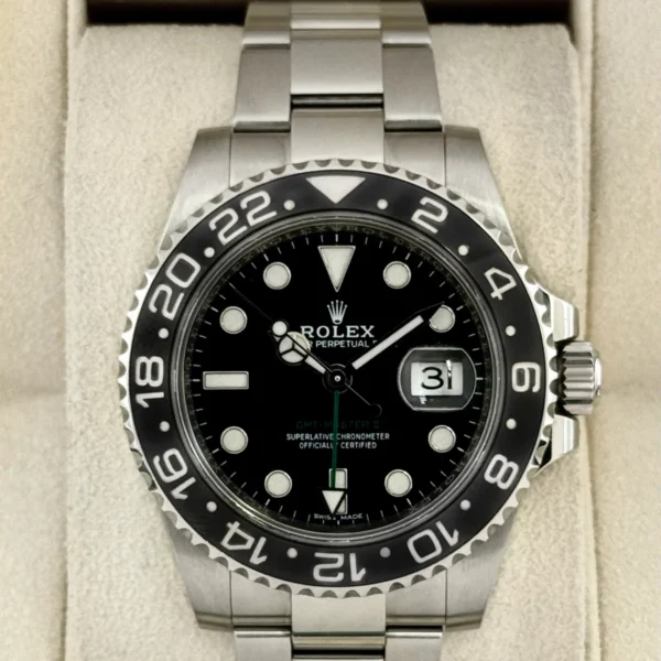 2018 Rolex GMT-Master II 40mm 116710LN Stainless Steel Black Dial